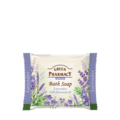 Green Pharmacy Mydło Toaletowe z Lawendą i Olejem Lnianym 100g