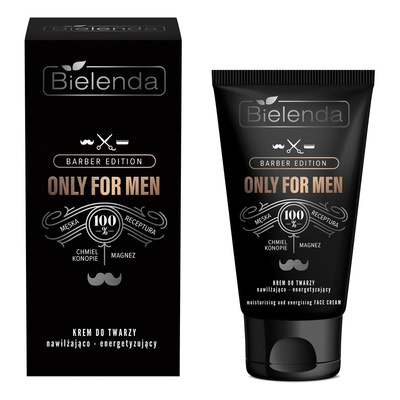 Bielenda Only for Men Barber Edition Krem Nawilżająco-Energetyzujący dla Mężczyzn 50ml