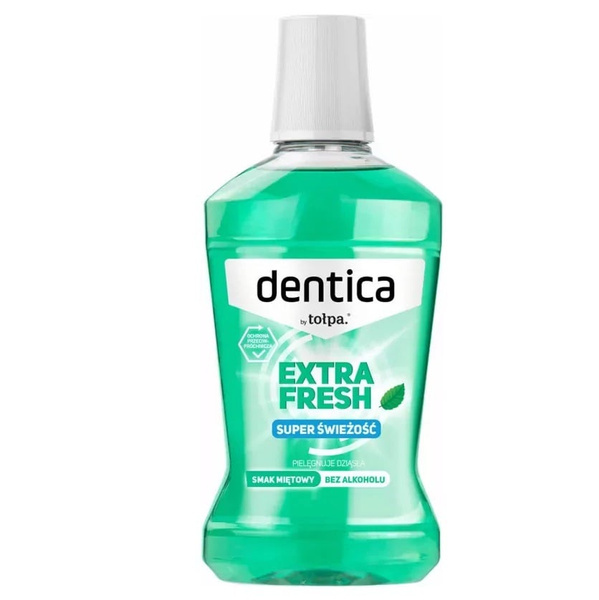 Tołpa Dentica Extra Fresh Płyn do Ust Bez Alkoholu Ochrona Szkliwa 500ml