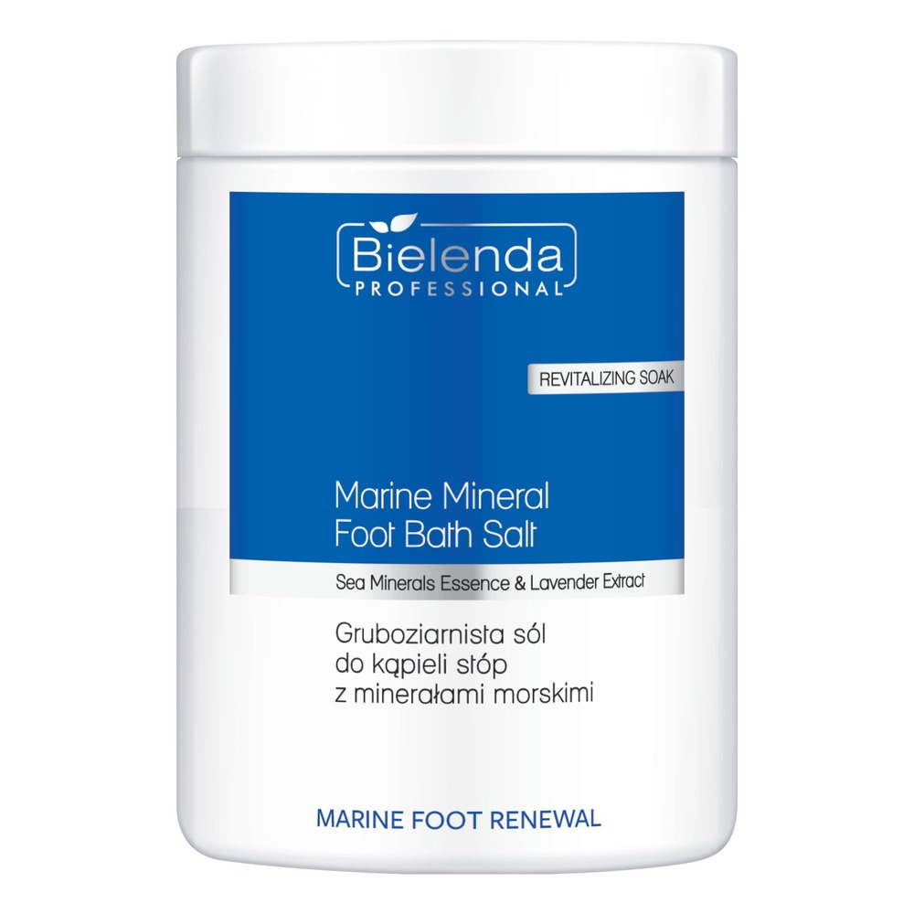 Bielenda Professional MARINE FOOT RENEWAL Gruboziarnista sól do kąpieli stóp z morskimi minerałami 1000g