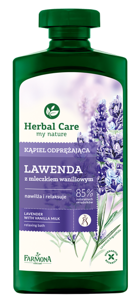 Herbal Care Relaksujący Żel Olejek do Kąpieli i pod Prysznic z Ekstraktem Lawendy i Mleczkiem Waniliowym 500ml