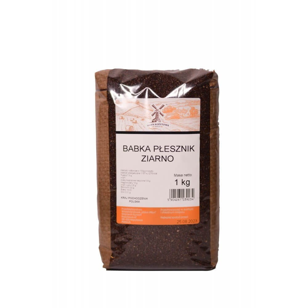 Młyn Kopytowa Babka Płesznik Ziarno Zdrowie Układu Pokarmowego 1kg