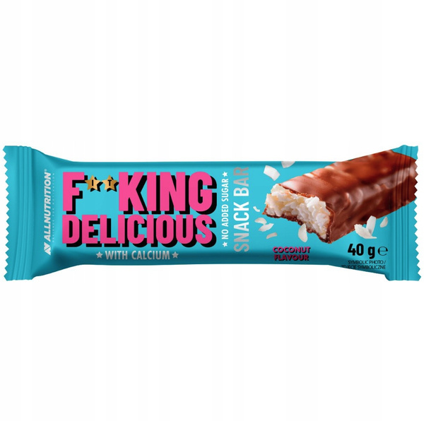 Allnutrition Fitking Delicious Snack Baton Kokosowy w Czekoladzie Mlecznej 40g