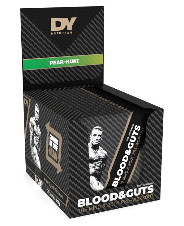 Dorian Yates Blood and Guts Przedtreningówka Na Skupienie Energię i Siłę 20 Saszetek