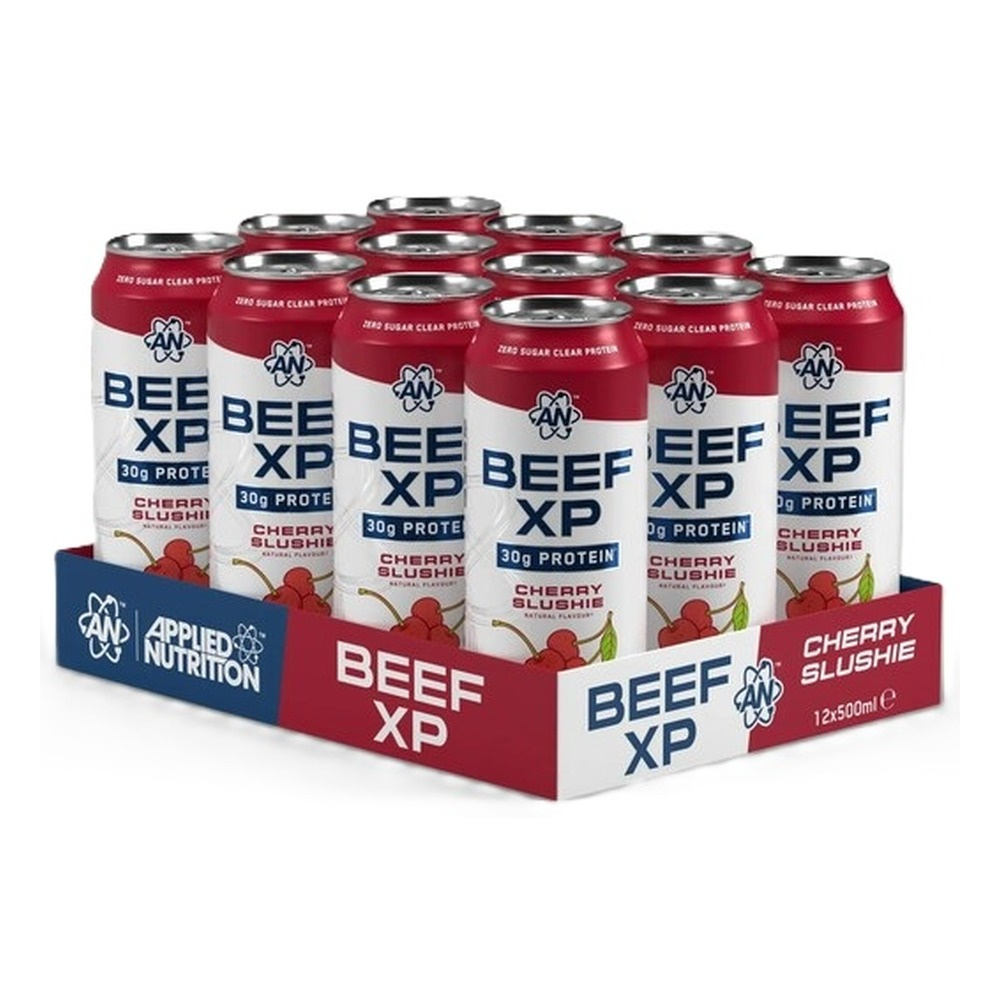 Beef XP Cans, Cherry Slushie - 12 x 500 ml.