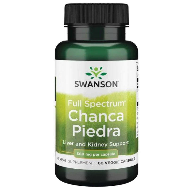 Swanson Chanca Piedra 500mg na Wsparcie Nerek i Wątroby 60 Kapsułek
