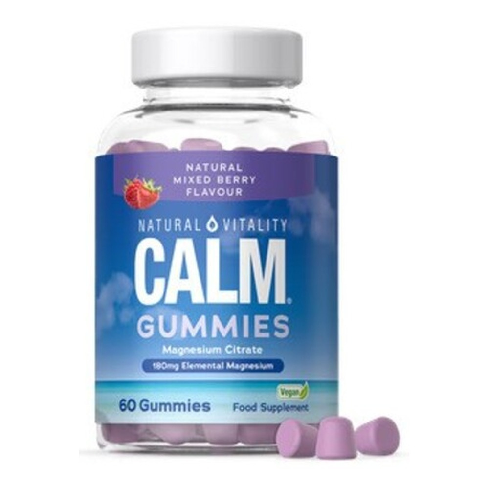 Natural Vitality Calm Magnesium Citrate Gummies, Natural Mixed Berries - 60 gummies