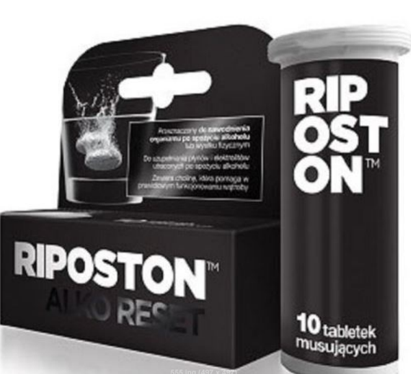 Riposton Alko Reset 10 Musujących Tabletek Best Before 30.09.25