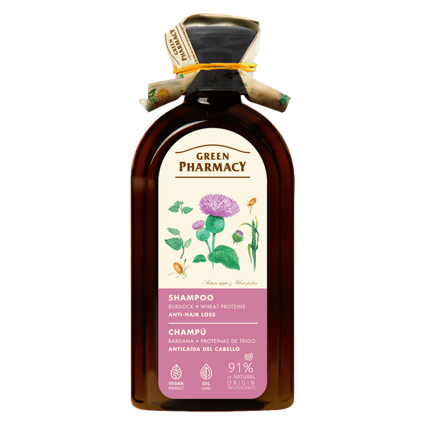 Green Pharmacy Szampon do Włosów z Łopianem Większym przeciw Wypadaniu Włosów 350ml
