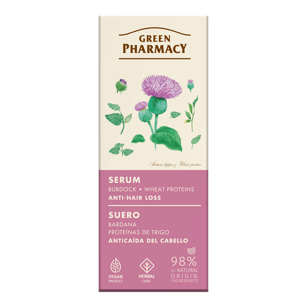Green Pharmacy Serum przeciw Wypadaniu Włosów Łopian i Białka Pszenicy 100ml