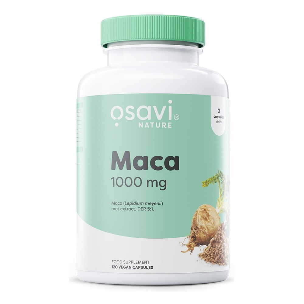 Osavi Maca 1000mg zawierająca korzeń maca 120 kapsułek wegańskich