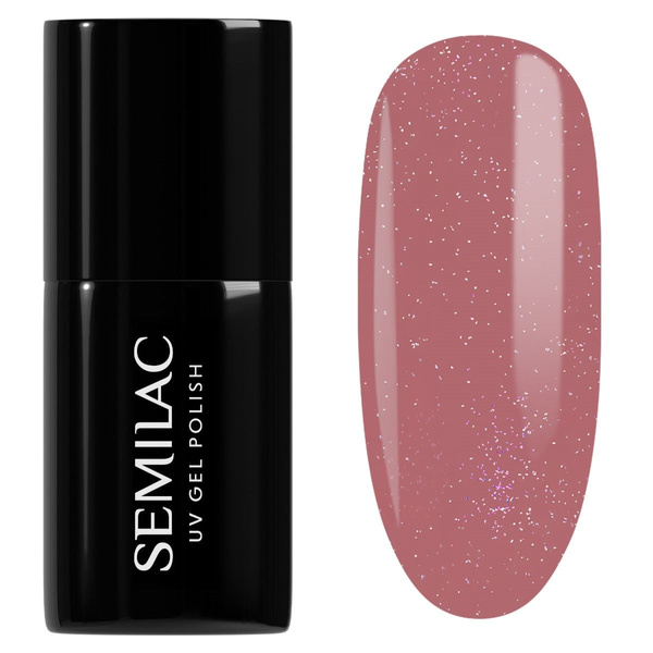 Semilac Shimmer Dust UV/LED Soak Off Hybrid Gel Nail Polish - 321 Shimmer Dust Caramel 7ml