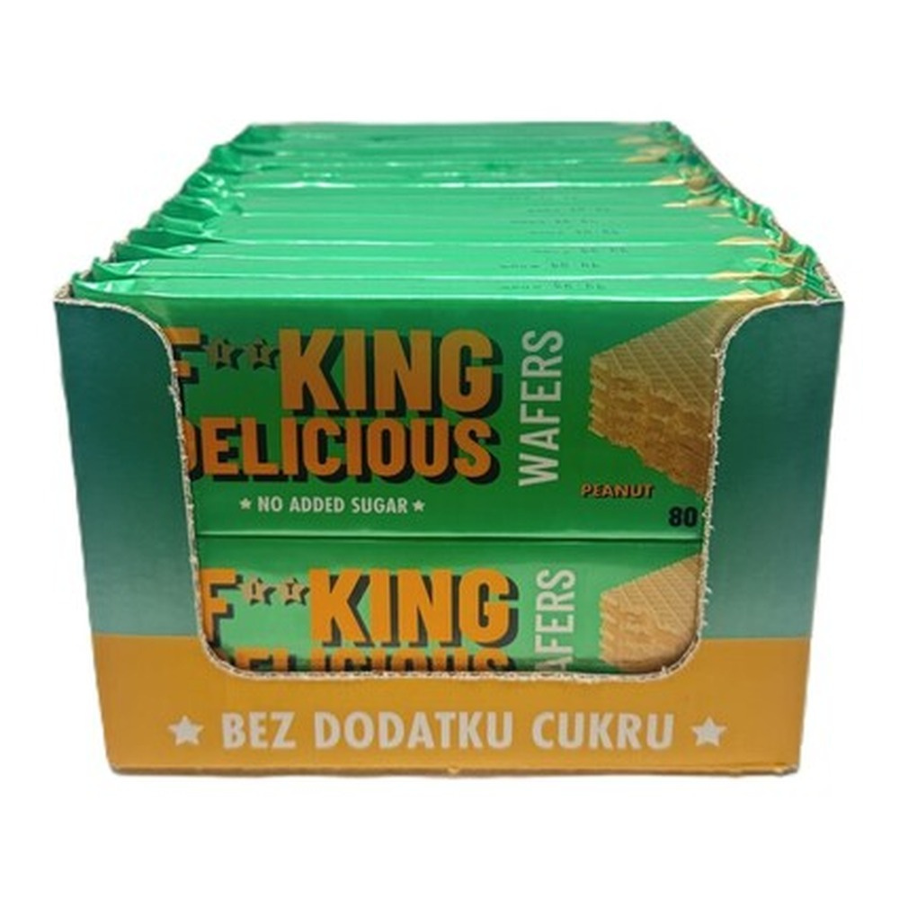 Allnutrition Fitking Delicious Wafers Wafel z Kremem Orzechowym 32x80g