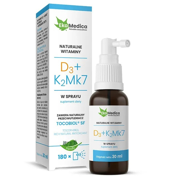 EkaMedica Witaminy D3+K2Mk7 w Sprayu 30ml