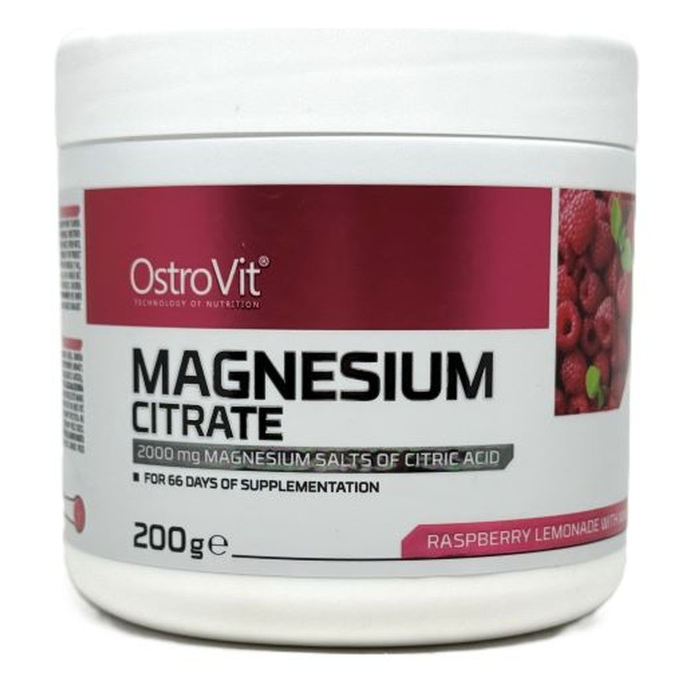 Magnesium Citrate, Raspberry Lemonade with Mint - 200g