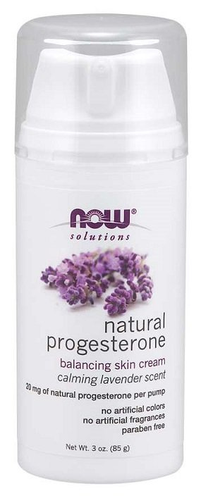 NOW Foods Naturalny Progesteron Krem Równoważący Skórę z Lawendą 85g