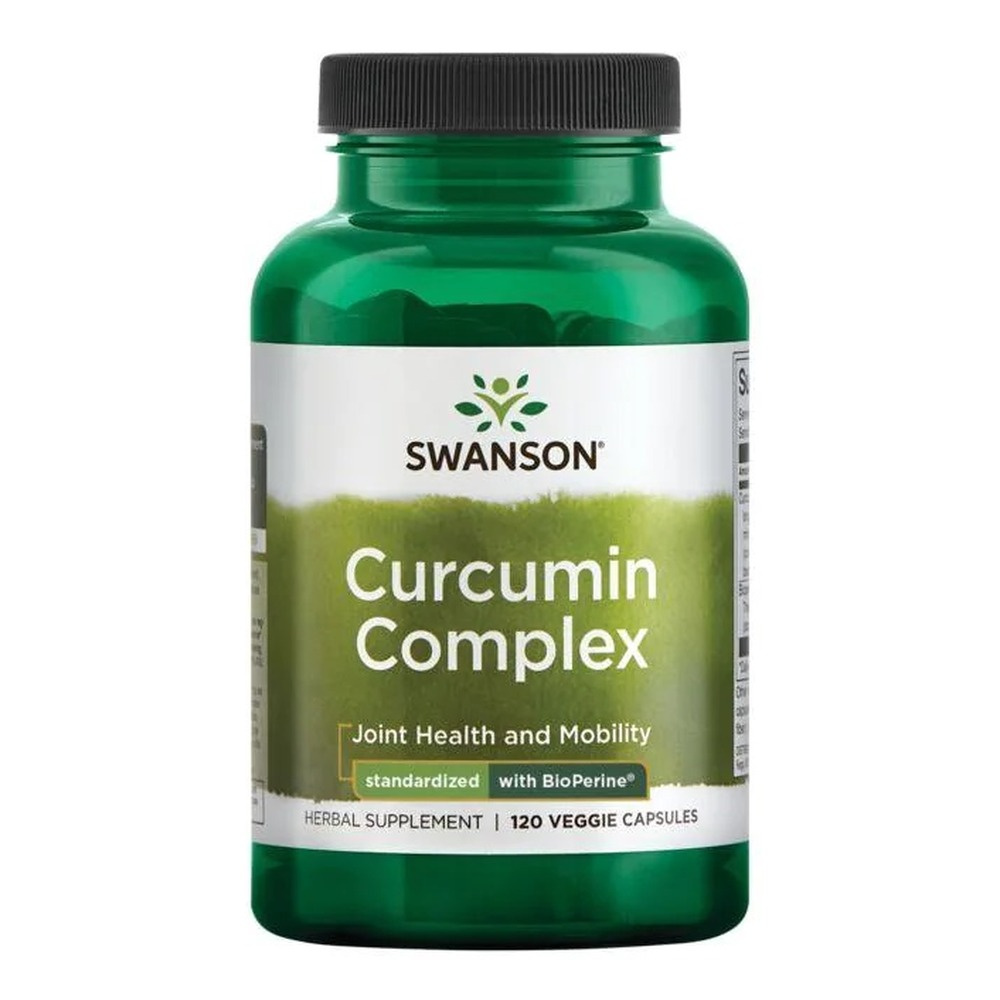 Swanson Curcumin Complex 700mg z Piperyną na Wsparcie Stawów 120 Kapsułek
