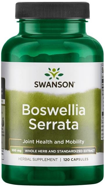Swanson Boswellia Serrata 500mg Wspierający Zdrowie Stawów 120 Kapsułek