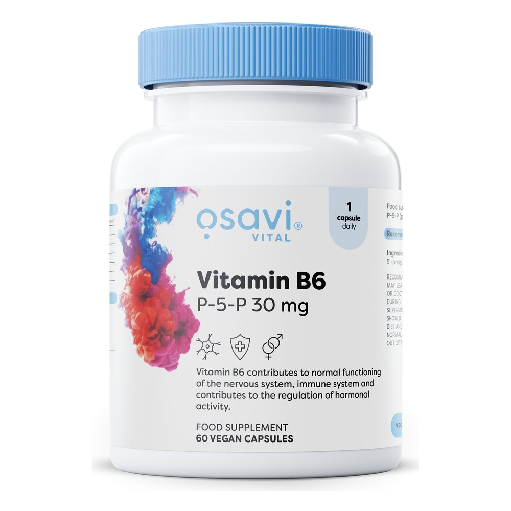 Osavi Witamina B6 P-5-P 30mg 60 kapsułek wegańskich
