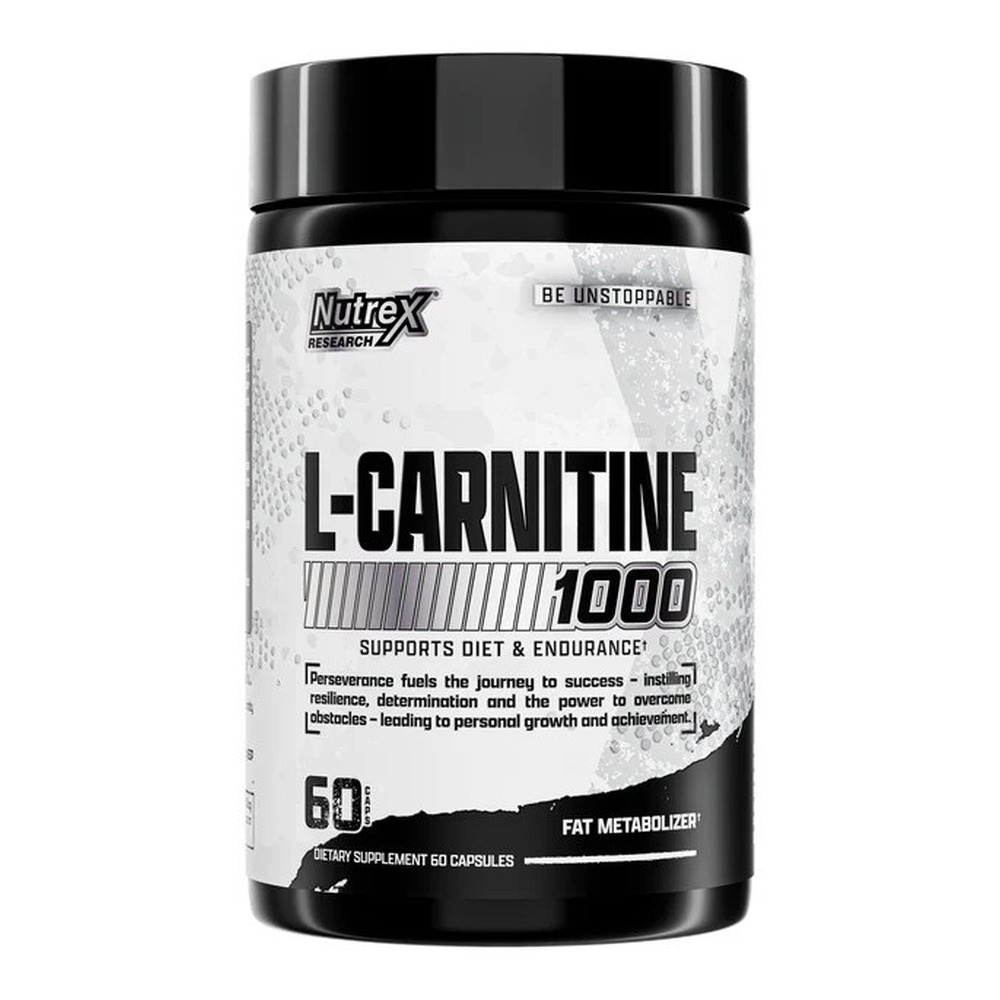 Nutrex Carnitine 1000 L-Karnityna L-Winian na Spalanie Tłuszczu i Produkcję Energii 60 Kapsułek