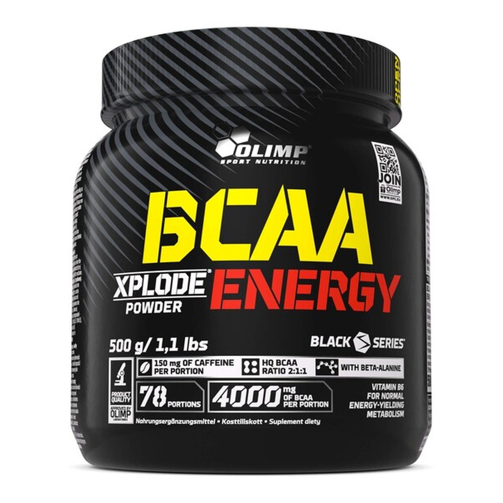 Olimp BCAA Xplode Energy Aminokwasy z Kofeiną i Beta-Alaniną 500g