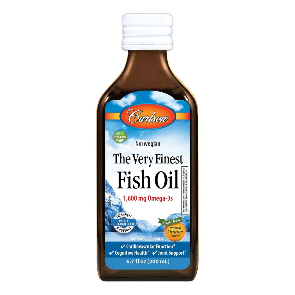 The Very Finest Fish Oil, Natural Orange - 200 ml.