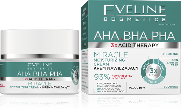 Eveline 3 X Acid Therapy Nawilżający Krem na Dzień i na Noc 50ml
