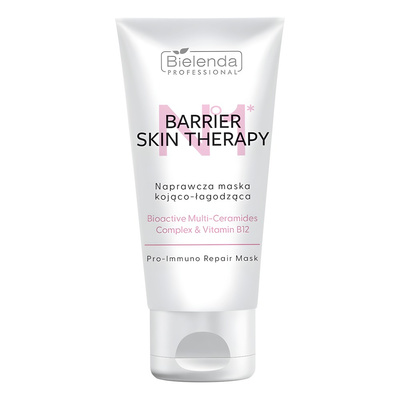 Bielenda Professional Barrier Skin Therapy Naprawcza Maska Kojąco-Łagodząca z Kompleksem Multi-Ceramidowym & Witaminą B12 150ml