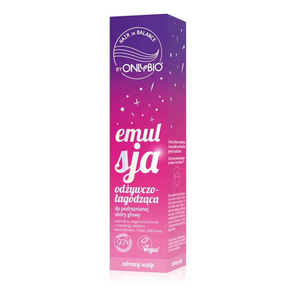 OnlyBio Hair In Balance Odżywczo-Łagodząca Emulsja do Skóry Głowy 125ml