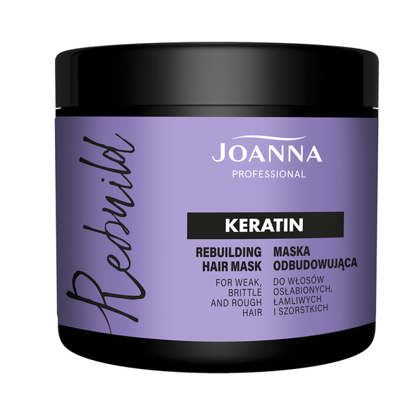 Joanna Professional Odbudowująca Maska do Włosów Łamliwych z Keratyną 500ml