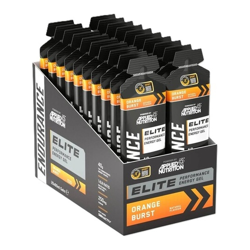 Applied Nutrition Endurance Elite Performance Energy Gel, Orange Burst - 20 x 60 ml.