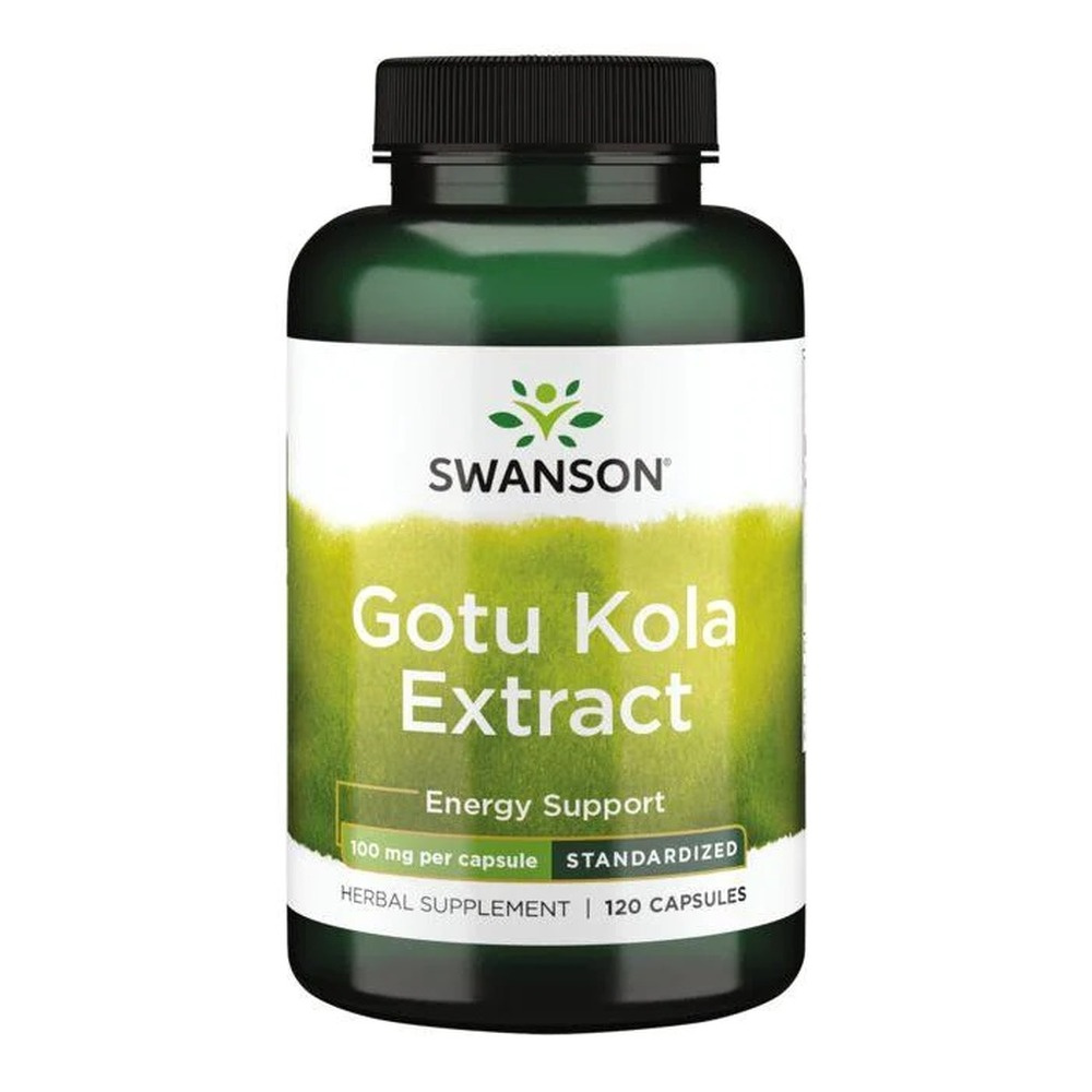 Swanson Gotu Kola Ekstrakt 100mg na Pamięć i Krążenie 120 Kapsułek