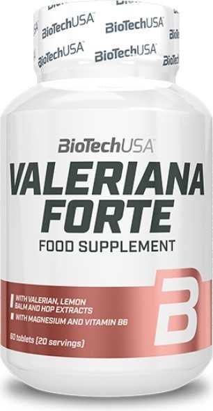 BioTechUSA Valeriana Forte Suplement Na Uspokojenie i Relaks 60 Tabletek