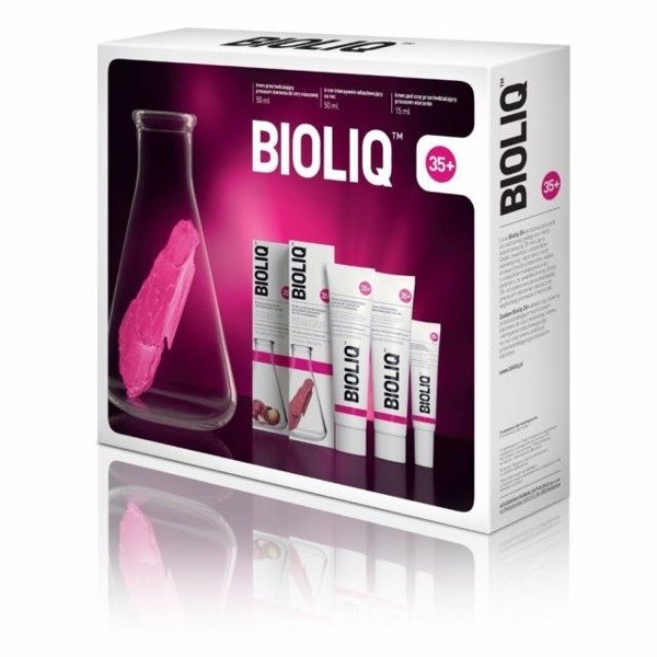 Bioliq 35 Zestaw Krem do Cery Mieszanej 50ml Krem na Noc 50ml Krem pod Oczy 15ml