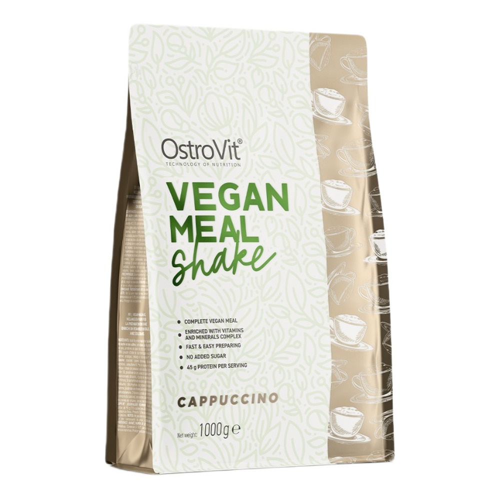 OstroVit Vegan Meal Shake, Cappuccino - 1000g