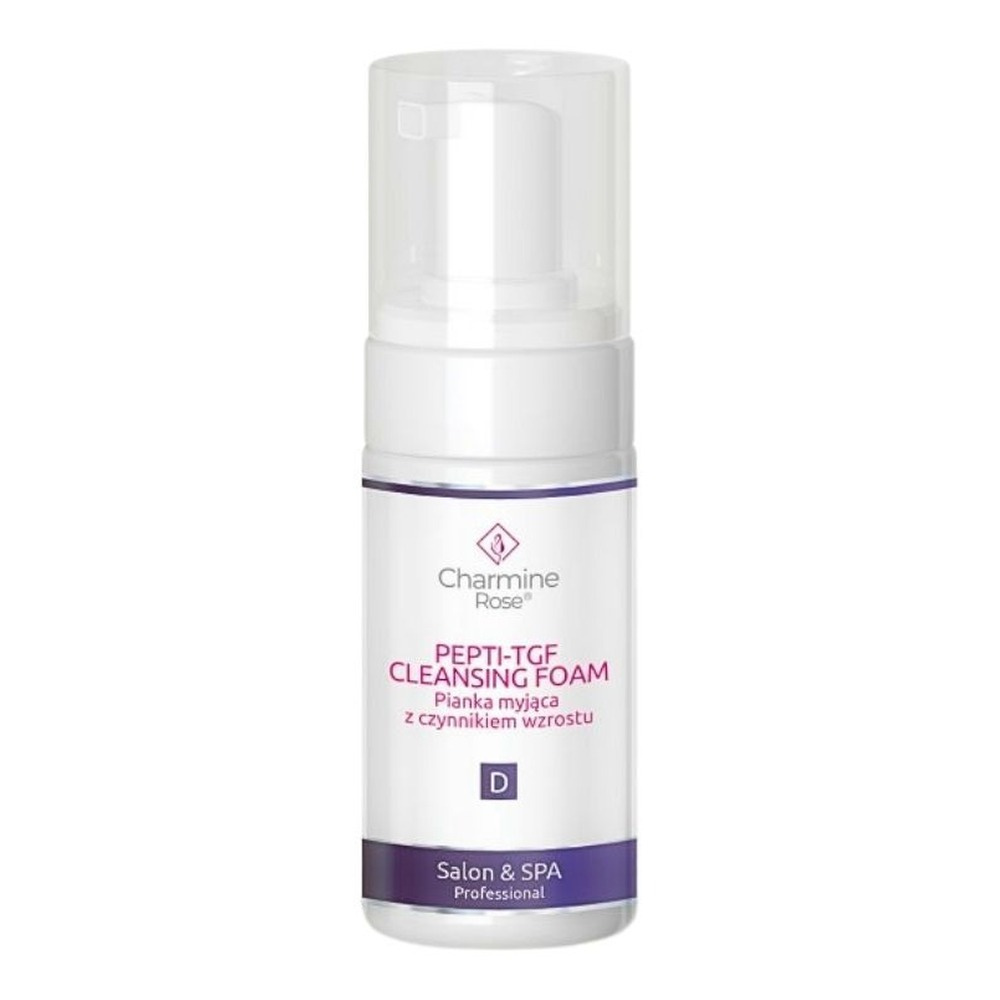 Charmine Rose PEPTI-TGF Cleansing Foam Pianka Myjąca z Czynnikiem Wzrostu TGF 100ml
