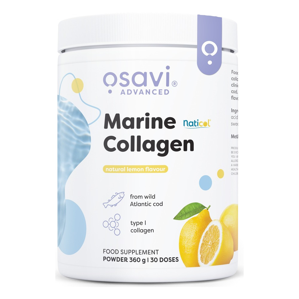 Osavi Kolagen Morski z Dzikiego Dorsza Cytrynowy 360g