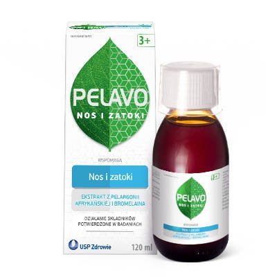 Pelavo Nos i Zatoki Syrop na Wsparcie Układu Oddechowego i Odpornościowego dla Dzieci 3+ 120ml