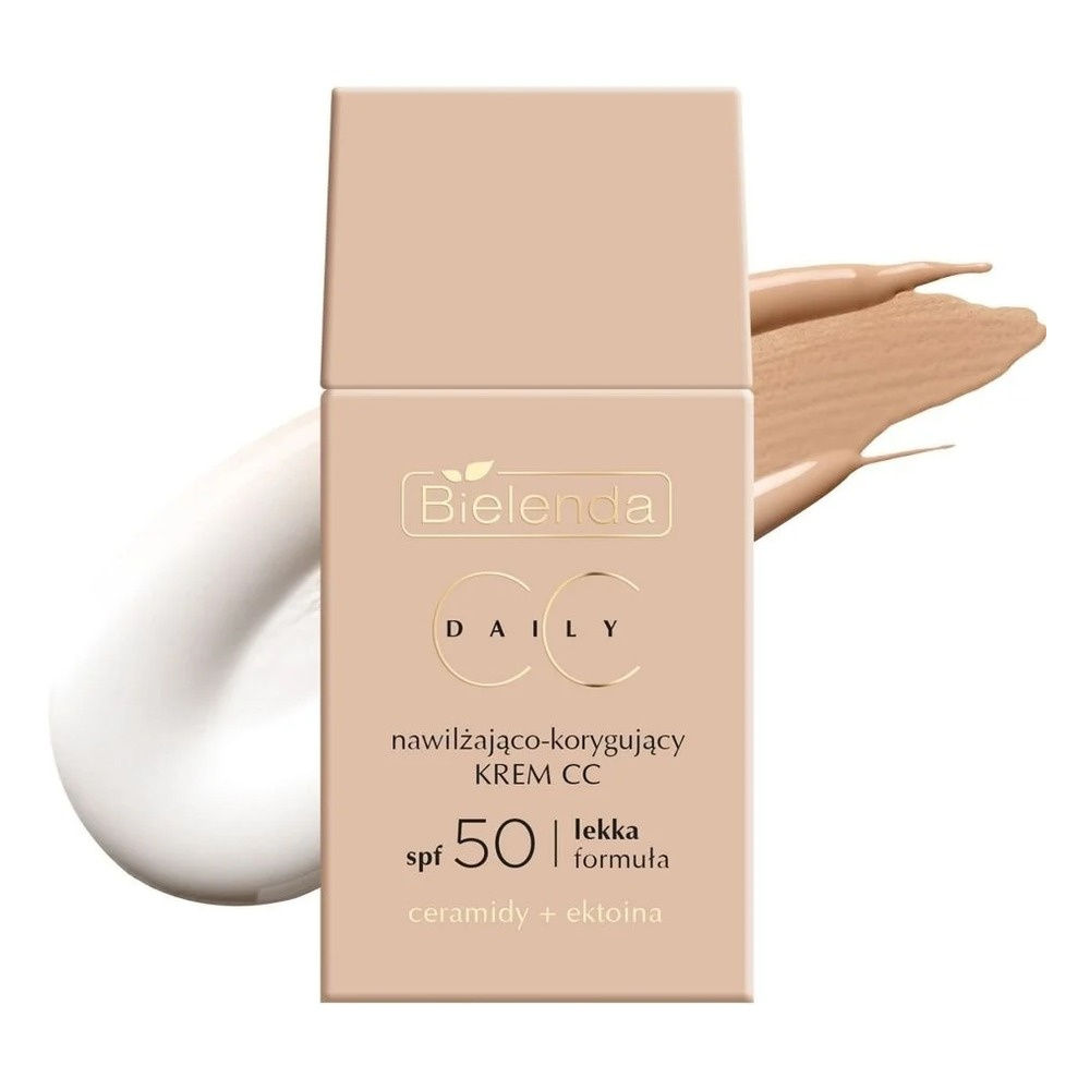 Bielenda Daily CC SPF 50 Nawilżająco-Korygujący Krem CC z Efektem Blasku 40ml