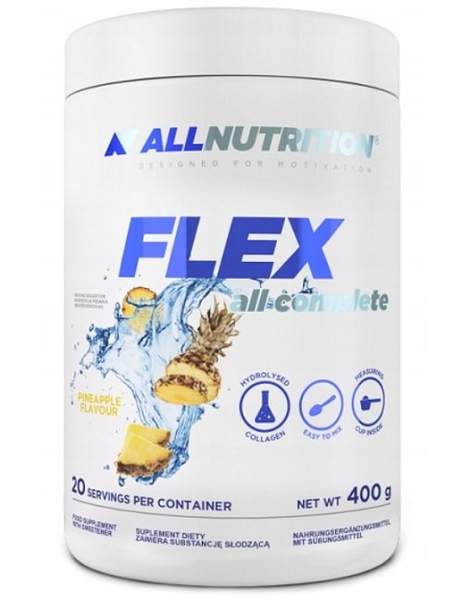 Allnutrition Flex All Complete Ananas Kolagen w Proszku na Wsparcie Stawów i Chrząstki 400g