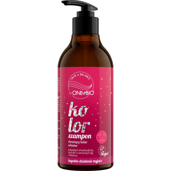 OnlyBio Hair in Balance Szampon Chroniący Kolor Włosów Farbowanych 400ml