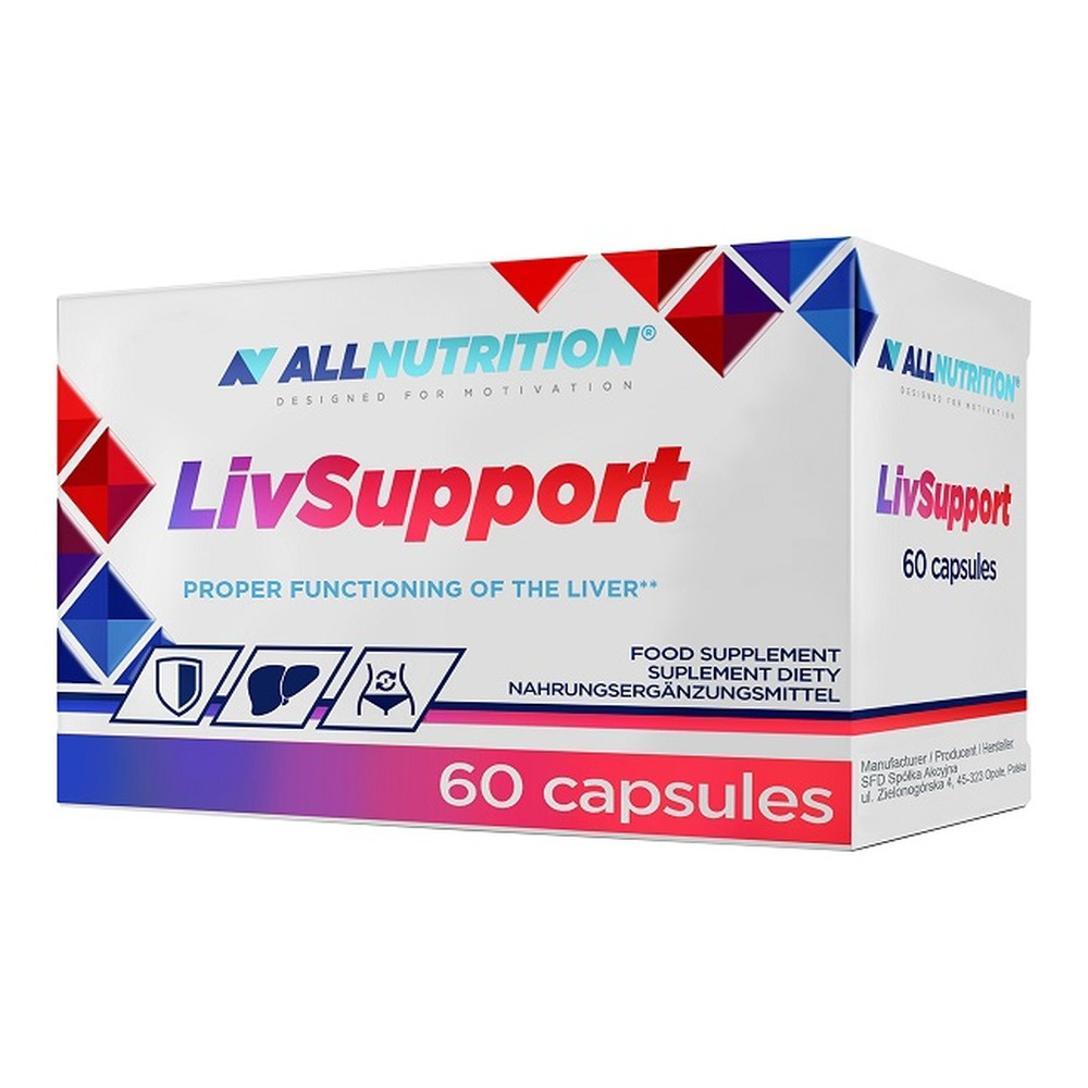 Allnutrition Livsupport dla Prawidłowego Funkcjonowania Wątroby 60 Kapsułek
