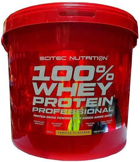 SciTec 100% Whey Protein Professional, Strawberry - 5000g