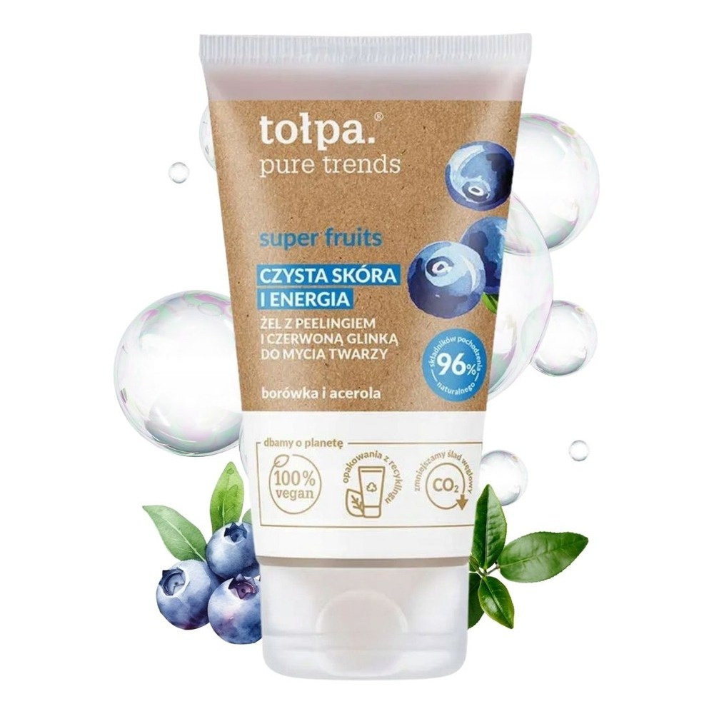 Tołpa Super Fruits Peelingujący Żel do Mycia Twarzy 150ml