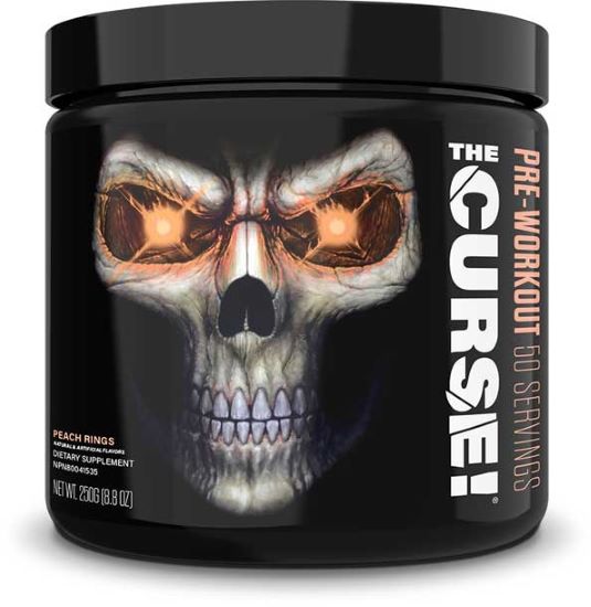 JNX Sports The Curse! Przedtreningówka o Smaku Pierścieni Brzoskwiniowych Na Energię i Koncentrację 250g
