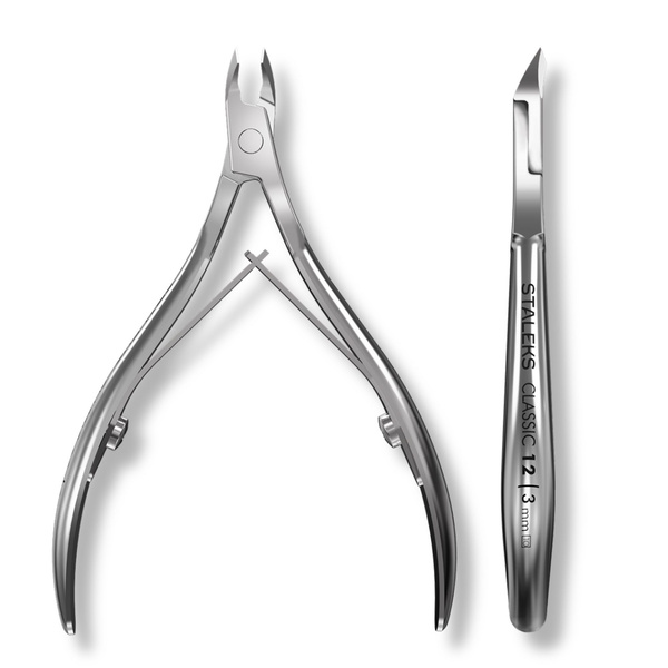 Staleks Classic Cuticle Nippers Ergonomic Spring Handles-NC-12-3 3mm