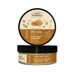 Green Pharmacy Wygładzający Peeling Cukrowy Miód Manuka i Oliwa 200ml