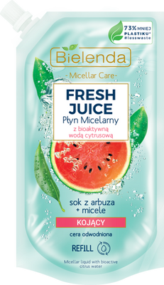 Bielenda Fresh Juice Kojący Płyn Micelarny z Arbuzem Doypack do Cery Odwodnionej 500ml 