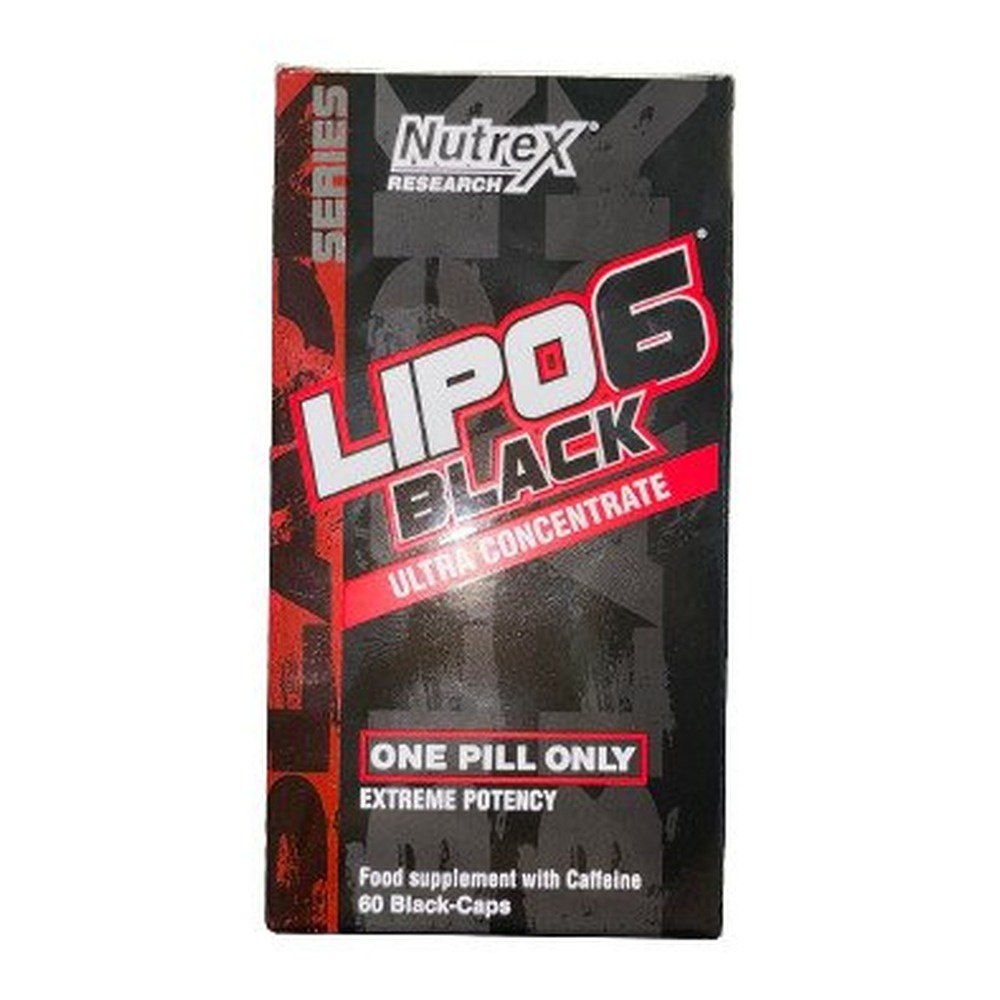Nutrex Lipo-6 Black Ultra Concentrate Ultra Skoncentrowany Spalacz Tłuszczu na Wsparcie Redukcji Wagi 60 Kapsułek