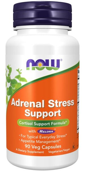 NOW Foods Adrenal Stress Support Na Wsparcie Reakcji Stresowej Nadnerczy 90 Kapsułek
